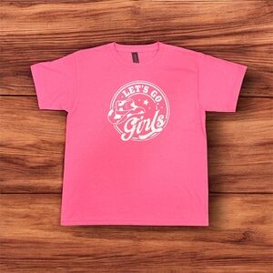 Pink Girls' T-Shirt with Graphic Print
